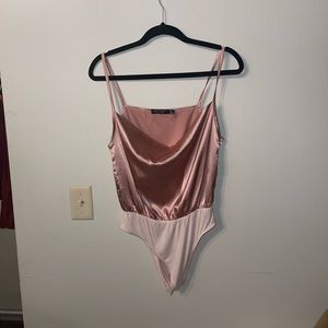 Nasty Gal Baby Pink Bodysuit